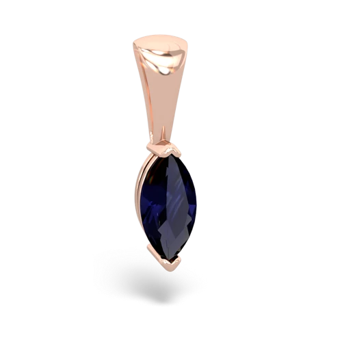 sapphire marquise pendant