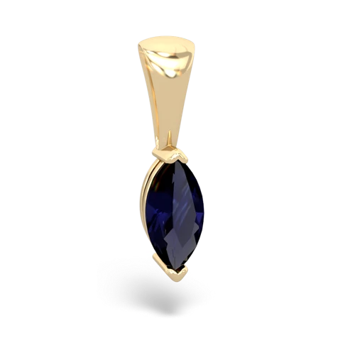 sapphire marquise pendant