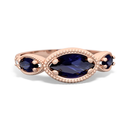 amethyst-blue topaz milgrain marquise ring