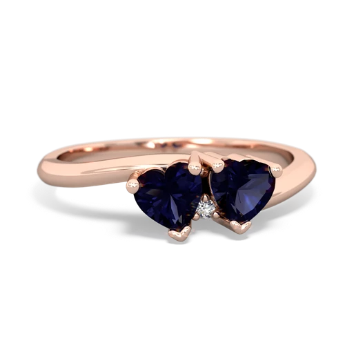 sapphire-sapphire sweethearts promise ring