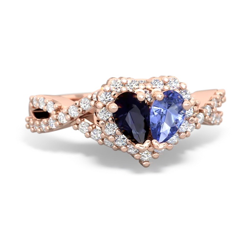 sapphire-tanzanite engagement ring