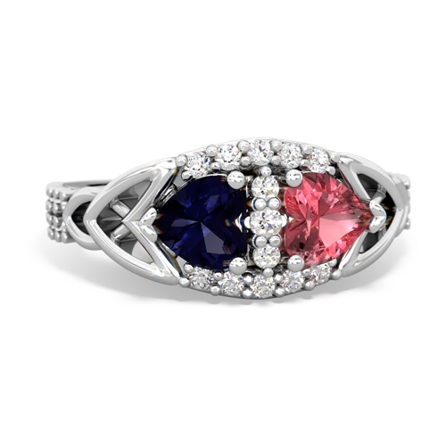 sapphire-tourmaline keepsake engagement ring
