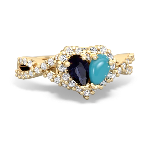 sapphire-turquoise engagement ring