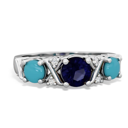 sapphire-turquoise timeless ring