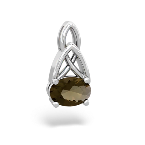 smoky quartz filligree pendant
