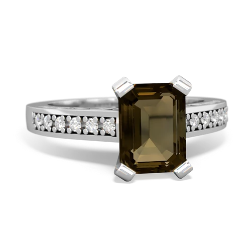 smoky quartz engagement ring