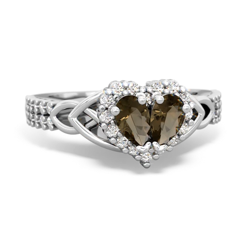 smoky quartz keepsake engagement ring