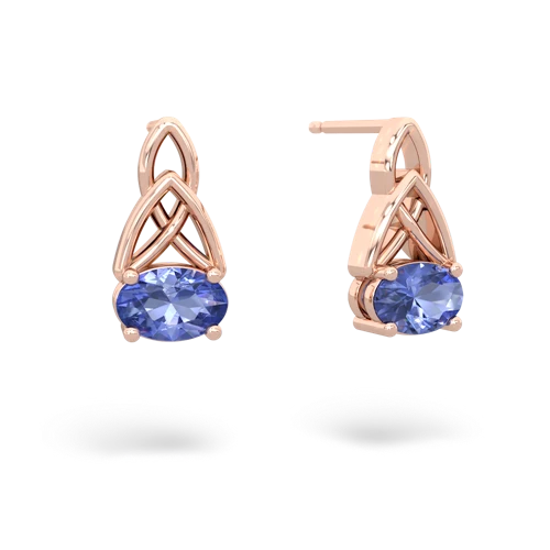 tanzanite filligree earrings