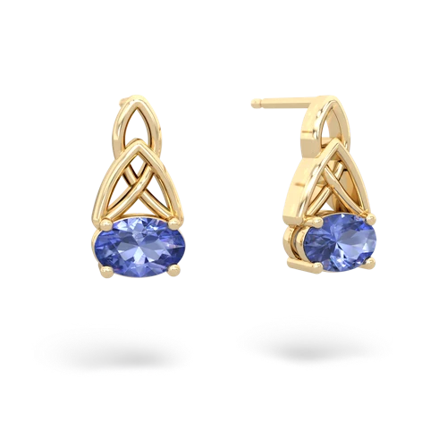 tanzanite filligree earrings