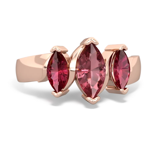 tourmaline-lab ruby keepsake ring
