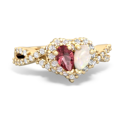 tourmaline-opal engagement ring