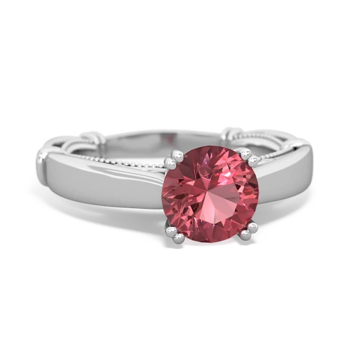 tourmaline ornate solitaire ring