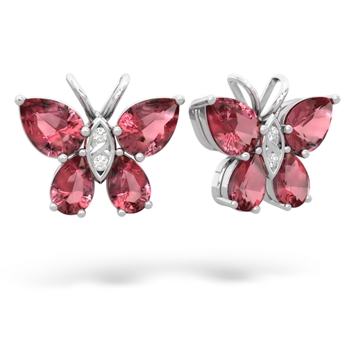 tourmaline-tourmaline butterfly earrings