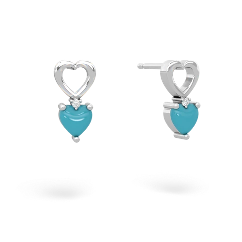 turquoise filligree earrings