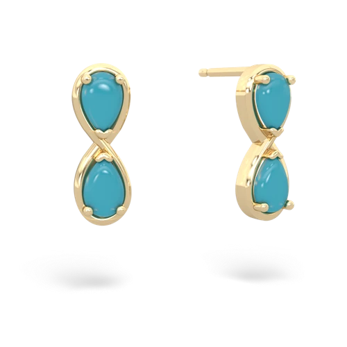 turquoise infinity earrings
