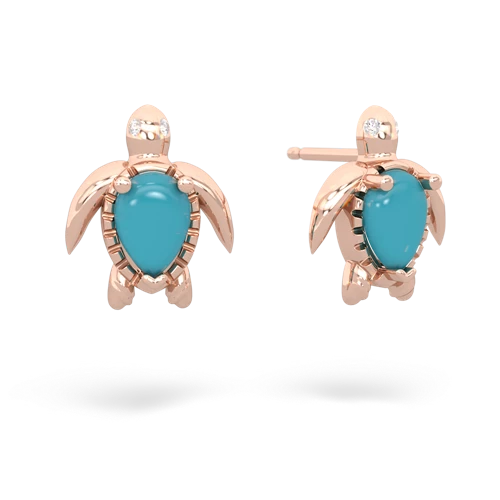 turquoise sea turtle earrings