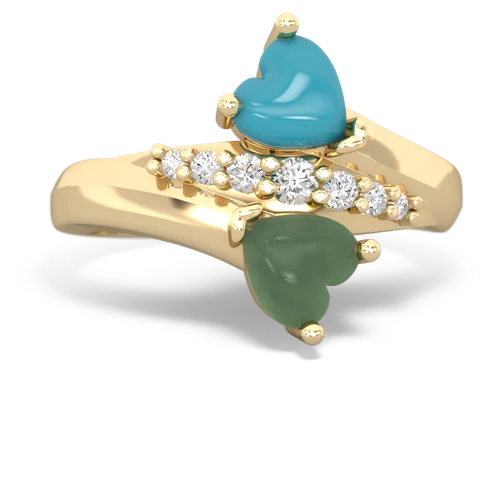 turquoise-jade modern ring