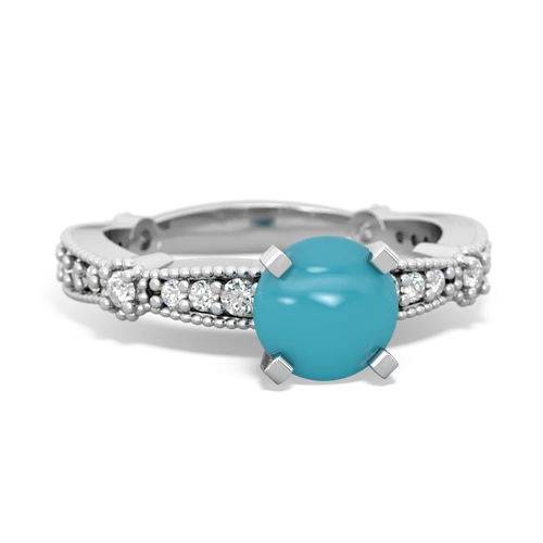 turquoise antique engagement ring