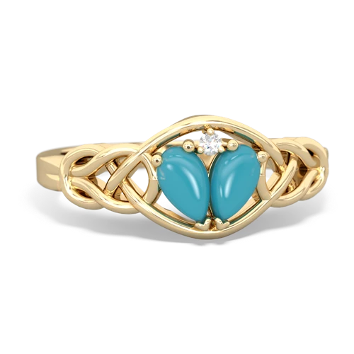 turquoise celtic knot ring