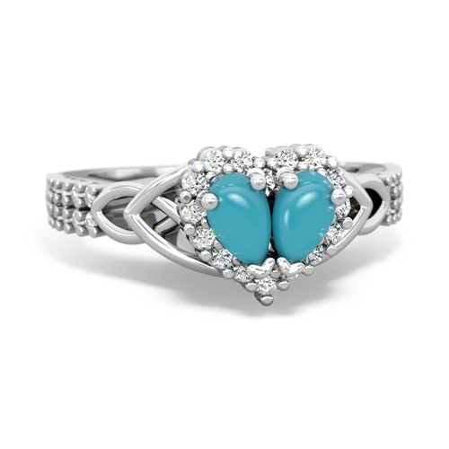 turquoise-turquoise keepsake engagement ring