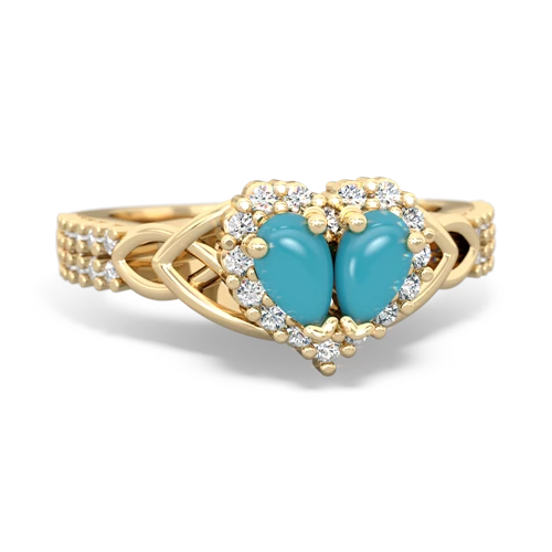 turquoise-turquoise keepsake engagement ring