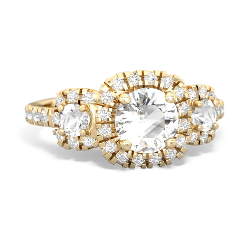 sapphire-onyx three stone regal ring
