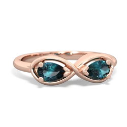 Alexandrite Infinity 14K Rose Gold ring R5050