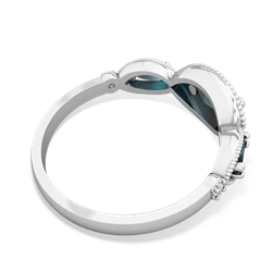 Alexandrite Milgrain Marquise 14K White Gold ring R5700