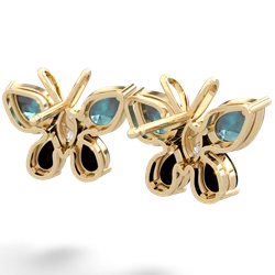 Alexandrite Butterfly 14K Yellow Gold earrings E2215