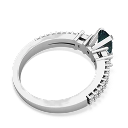 Alexandrite Classic 7X5mm Oval Engagement 14K White Gold ring R26437VL