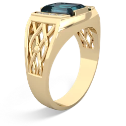 Alexandrite Men's Vine 14K Yellow Gold ring R0490
