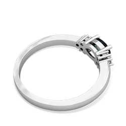 Alexandrite Simply Elegant East-West 14K White Gold ring R2480