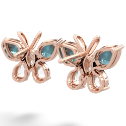 Alexandrite Butterfly 14K Rose Gold earrings E2215