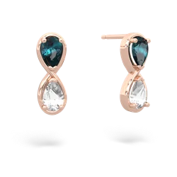 Alexandrite Infinity 14K Rose Gold earrings E5050