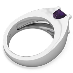 Amethyst Men's 14K White Gold ring R1836