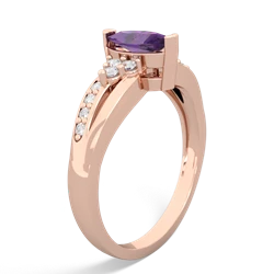 Amethyst Royal Marquise 14K Rose Gold ring R2343