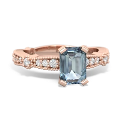 matching engagment rings - Sparkling Tiara 7x5mm Emerald-Cut