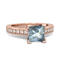 matching engagment rings - Art Deco Engagement 6mm Princess