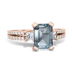 matching engagment rings - Classic 8x6mm Emerald-cut Engagement