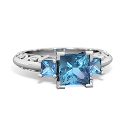 Peridot Eternal Embrace Engagement 14K White Gold ring C2001