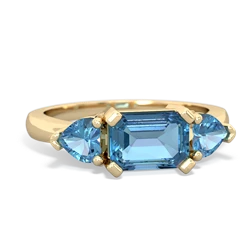 Opal Three Stone 14K Yellow Gold ring R5235