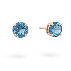 matching earrings - 6mm Round Stud