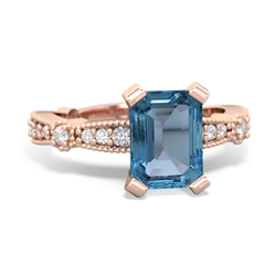 matching engagment rings - Sparkling Tiara 8x6 Emerald-cut