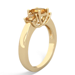 Onyx Three Stone Trellis 14K Yellow Gold ring R4015