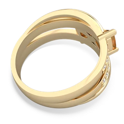 Citrine Bowtie 14K Yellow Gold ring R2360
