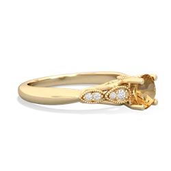 Citrine Antique Elegance 14K Yellow Gold ring R3100