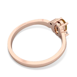 Citrine Elegant Swirl 14K Rose Gold ring R2173