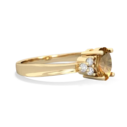 Citrine Simply Elegant 14K Yellow Gold ring R2113