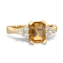 Citrine Timeless Classic 14K Yellow Gold ring R2591