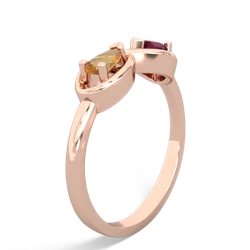 Citrine Infinity 14K Rose Gold ring R5050